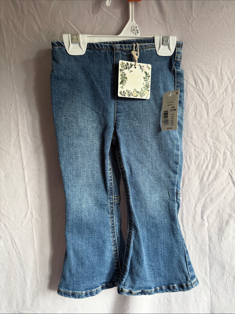 Chelsea & Violet Girls' Blue Flare Jeans